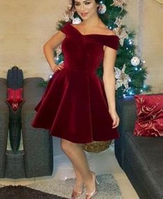 Dark Red Off Shoulder Velvet Short Party Dress, Short Party Dresses, Party Dress 2018 Red Velvet Dress Short Formal, Evening Cocktail Velvet Dress, Velvet Dress For Prom And Party Season, Fitted A-line Velvet Dress For Party, Holiday Velvet Mini Dress For Cocktail Events, Holiday Velvet Party Dress, Winter Party A-line Evening Dress, Fitted A-line Velvet Party Dress, Holiday Velvet Prom Dress