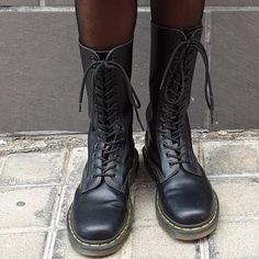 Black Doc Marten Smooth Leather 1914 Boots. Never Worn, Perfect Condition. Black Knee-high Lace-up Boots For Winter, Black Fitted Martin Boots With Round Toe, Fitted Black Martin Boots With Round Toe, Black Wide Calf Knee-high Lace-up Boots, Vintage Black High Ankle Lace-up Boots, Black Closed Toe Knee-high Boots For Winter, Fitted Black Ankle Martin Boots, Classic Black Mid-calf Heeled Boots, Casual Black Mid-calf Martin Boots