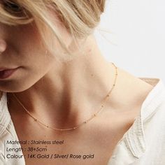 Gold Plated Stainless Steel Necklace Women Pendant Layered Jewelry – Atom Oracle Minimalist Rose Gold Metal Chain Necklace, Minimalist Rose Gold Layered Necklace With Adjustable Chain, Minimalist Rose Gold Layered Necklace With Delicate Chain, Rose Gold Clavicle Chain Jewelry For Layering, Rose Gold Choker Necklace For Everyday, Rose Gold Everyday Choker Necklace, Everyday Rose Gold Choker Necklace, Silver Gold-plated Layered Necklace, Minimalist Rose Gold Metal Charm Necklaces