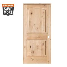 a wooden door with the words save more on it