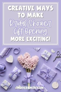 Looking for fun ways to liven up the bridal shower gift opening? We’ve got you covered! These creative bridal shower activities will keep guests engaged and make this part of the day more enjoyable. Check out our favorite tips to turn bridal shower gift opening into a memorable highlight everyone will love! | Bridal Shower Activities