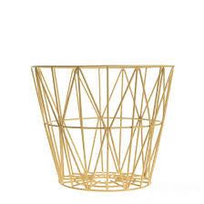 Ferm Living Wire Basket - Danish Design Large Wire Basket, Ceramic Soap Dispenser, Old Baskets, Rove Concepts, Blanket Basket, Foyer Decorating, Wire Basket, Wire Baskets, Ferm Living