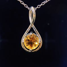 "Citrine infinity necklace is a great gift for mom, for her, for wife, and for daughter, perfect for November birthdays. A dainty and elegant piece of jewelry! If you a looking for a Natural Citrine Pendant Necklace, November Birthstone Necklace, Infinity Necklace With Birthstone, this necklace is a perfect choice. Item Detail: - Gemstone: Natural Citrine - Stone Size: 8mm Round Cut - Shape: Infinity - Material: S925 Silver - Chain: 18\"-20\" (Leave me a note if you need a longer chain). Note: The actual stone will be slightly brighter in color than in the photo. Why choose Citrine Necklace: - The necklace is handmade, and the stone is selected with perfect quality. - Citrine has been referred to as the \"success stone,\" \"merchant's stone\" or \"money stone\". - Minimalist, elegant desig Elegant Citrine Birthstone Jewelry, Infinity Jewelry As A Gift For Mom, Citrine Round Stone Jewelry Gift, Elegant Citrine Round Stone Jewelry, Elegant Round Citrine Stone Jewelry, Elegant Round Birthstone Necklace For Mother's Day, Silver Infinity Gemstone Jewelry, Silver Infinity Jewelry With Gemstone, Elegant Silver Birthstone Necklace For Mom