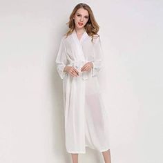 Victoria's Secret Embroidered Lace Peignoir Robe. White Mesh, Sequins & Lace. Size M/L. Maxi With 3/4 Sleeves. 25” Armpit To Armpit, 16” Sleeve Inseam, 11” Kimono Sleeve Width, 58” Length. Belt Missing. Similar To Stock Photo, Not Exact. Nwt Nightgown Sold Separately. 256 Elegant Long Sleeve Sleepwear For Vacation, White V-neck Robe For Sleep, Sheer Long Sleeve Robe For Wedding Night, White V-neck Kimono For Daywear, White Long-length Sleepwear For Loungewear, Sheer Long Sleeve Summer Nightgown, White Open Front Sleepwear For Wedding Night, Spring Wedding Night Sleepwear With Open Front, White V-neck Loungewear Robe