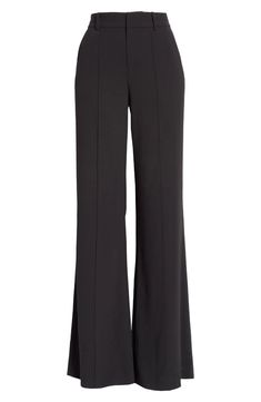 Dylan Bootcut Pants ALICE + OLIVIA Trousers Women Outfit, Petite Style Outfits, Black High Waisted Pants, Black Flare Dress, Professional Pants, Flare Dress Pants, High Waisted Dress Pants, Outfits Dressy, Wide Leg Dress Pants