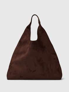 Vegan Suede Slouchy Tote Bag | Gap Brown Suede Tote, Big Bags For Women, 2025 Rebrand, Bestie Christmas, Slouchy Tote Bag, Cake Brown, Simple Winter Outfits, Airplane Outfits, Slouchy Tote