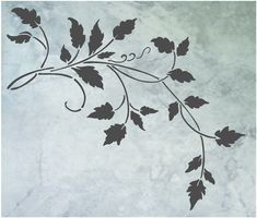 a black and white photo of leaves on a gray background with the word love written below it