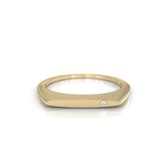 Single Diamond Ring, 14K Solid Gold Bar Design, Elegant Diamond Line Ring, Minimalist Flat Diamond Band, Perfect for Weddings and Special Occasions. *14 carat solid gold (also in 18 carat) * band options; Yellow gold, white gold, rose gold * Thickness: 1.7mm * top ring size:16mmx2mm * Gemstone: Natural Diamond * Total CTW: 0.015 Ct *Size: 1.5mm x1 SIZING Our rings are available in sizes 4-9 US. If you have any questions about sizing, feel free to contact us. RETURNS & EXCHANGE POLICY Contact us Modern Yellow Gold Diamond Ring With Si Clarity, Modern Everyday Gold Diamond Ring, Minimalist Yellow Gold Midi Rings For Formal Occasions, Modern Yellow Gold Stackable Rings For Anniversary, Modern Diamond Ring With Bezel Setting For Everyday, Modern Gold Diamond Ring With Simple Design, Minimalist Polished Birthstone Ring For Anniversary, Gold Rectangular Minimalist Diamond Ring, Gold Minimalist Rectangular Diamond Ring