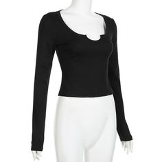 Please refer to our sizing chart for a guideline when choosing a size. 5 business days order processing time. 90% cotton 10% spandex. Fitted Solid Color Long Sleeve V-neck Top, Fitted Long Sleeve V-neck Top, Basic Long Sleeve Tops With Thumbholes, Stretch Long Sleeve Plain Tops, Trendy Solid Color Long Sleeve Crew Neck Top, Long Sleeve Cotton Tops With Thumbholes, Fitted Cotton V-neck Long Sleeve Top, Cotton Long Sleeve Tops With Thumbholes, Fitted Tops With Notched Neckline For Spring