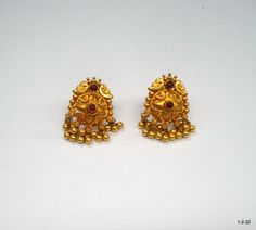 Vintage 22kt gold earrings earring pair from rajasthan india. great handmade design good for jewelry collection. Note - please check pictures carefully for more details. Size - 2.2/1.4 cm Weight - 5.820 grams. Metal - 22kt yellow gold. 2 Grams Gold Ear Rings, Yellow Gold Temple Jewelry Earrings For Puja, Festive 22k Gold Traditional Earrings, Temple Jewelry Yellow Gold Earrings For Puja, Festive Traditional 22k Gold Earrings, 22k Gold Festive Earrings For Festivals, 22k Gold Meenakari Temple Jewelry Earrings, Temple Style Bridal Earrings In 22k Gold, 22k Gold Temple Bridal Earrings