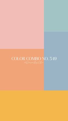 the color combo no 519 is an orange, pink and blue background with white text