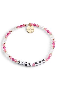 This handcrafted bracelet featuring shimmering, faceted crystals is the perfect way to celebrate any mom. Each bracelet comes with a tag inscribed with a registration code that can be used to register your bracelet on the Little Words Project app or website, inducting you into the Nice Girl Gang, a community of women dedicated to building each other up. Style Name:Little Words Project Girl Mom Beaded Bracelet. Style Number: 6275198. Little Words Project, Community Of Women, Handcrafted Bracelets, Bracelet Style, Name Bracelet, Girl Mom, Girl Gang, Faceted Crystal, Womens Jewelry Bracelets