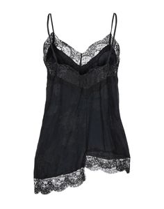 lace, satin, no appliqués, two-tone, deep neckline, sleeveless, no pockets , Color: Black , Size: 2 Fitted V-neck Camisole With Contrast Lace, V-neck Tank Top With Lace Trim For Daywear, Chic V-neck Lace Top For Daywear, V-neck Satin Camisole With Lace Trim, Delicate Lace Top With Spaghetti Straps For Night Out, Spaghetti Straps Lace Top For Night Out, Summer Sleeveless Camisole With Lace Closure, Sleeveless Summer Camisole With Lace Closure, Lace Camisole With Lace Closure