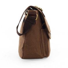 Feature: Condition: 100% Brand New and High Quality Material: Canvas Color: Brown Dimensions: 30x 21 x8cm / 12"x 8.3"x 3.15" Specification: Zipper closure for the main pocket One small zipper closure pocket inside Two small open pockets for mobile phone and other small accessories Two button closure pockets at the front Adjustable shoulder strap length Functional Brown Canvas Bag With Zipper, Functional Brown Canvas Bag With Zipper Closure, Brown Satchel Canvas Bag With Zipper Pocket, Brown Canvas Satchel With Zipper Pocket, Brown Functional Canvas Bag With Zipper, Classic Outdoor Bag With Zipper Pocket, Classic Outdoor Bags With Pockets, Casual Business Satchel With Zipper Pocket, Classic Shoulder Bag With Adjustable Strap For Outdoor