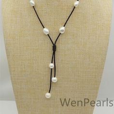 Two Rows Baroque Pearl Leather Necklace,pearl and Leather Lariat Necklace,leather Pearl Necklace,leather Baroque Pearl Necklace,le4-024 - Etsy Pearl Leather Necklace, Leather Pearl Necklace, Necklace Leather, Baroque Pearl Necklace, Pearl Leather, Necklace Pearl, Lariat Necklace, Leather Necklace, Baroque Pearls