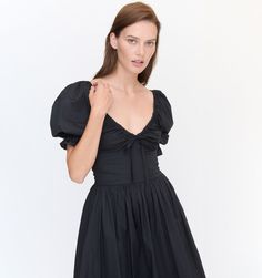 The Ophelia Dress - Black Cotton Voile Ophelia Dress, Hill House Home, Nap Dress, Dress Collar, Hill House, Ruffled Sleeves, Cotton Voile, Collar Dress, Polished Look