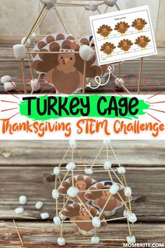 Turkey Cage Stem, Thanksgiving Challenge, Thanksgiving Stem Activities, Thanksgiving Play, Thanksgiving Stem, November Classroom, Thanksgiving Activities Preschool, Food Thanksgiving, Thanksgiving Lessons