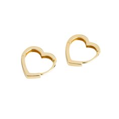 These are the perfect everyday earrings, featuring a timeless heart design that adds a touch of charm to any look. Simple yet stylish, they’re a lovely way to show your love for fun, wearable jewelry! Solid 14k gold. These can be worn 24/7. Clean with gold jewelry cleaner periodically.