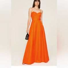 One Of My Favorite Dresses I’ve Ever Owned! Bought It For An Event So Only Worn Once. The Most Vibrant Orange With A Corset Style Top That Fits Like A Glove. Dinner Dress With Lined Bodice, Luxury Ball Gown Maxi Dress, Elegant Orange Dress With Fitted Bodice, Spring Formal Gown With Sweetheart Neckline, Orange Floor-length Gown For Gala, Floor-length Cocktail Gown With Lined Bodice, Elegant Orange Gown With Fitted Bodice, Cocktail Floor-length Gown With Lined Bodice, Elegant Fitted Orange Gown