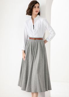 White A-line Skirt For Fall, Classic Gathered Maxi Skirt, Classic Relaxed Fit Lined Maxi Skirt, Classic Flared Maxi Skirt With Lining, Classic Long Pleated Skirt, Classic Long Lined Skirt, Classic Fall Maxi Skirt, Classic Fall Midi Skirt, Classic Relaxed Maxi Skirt For Fall