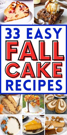 33 easy fall cake recipes that are delicious