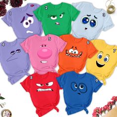 Inside Out Halloween Costume, Inside Out Costume Shirt, Inside Out Family Matching Tee, Inside Out Characters Shirt, Inside Out 2 Movie Gift LS5316 Welcome to my store! I will help you to have a good shopping experience as much as I can. If you have any request please feel free to message me. I will reply as soon as possible. I have listed some information to help you below: HOW TO ORDER? : Choose the color and size you want. If available, enter the customization information in the text box. Cli Inside Out Halloween Costume, Inside Out Halloween, Inside Out Shirt, Memory Day, Inside Out Costume, Inside Out Characters, Disneyland Halloween, Inside Out 2, Disney World Shirts