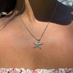 The Sealife Collection takes you on an exploration through bubbling Hawaiian shores. From your adventures on the beach to the deep ocean floor, the Sealife Collection brings your exciting memories of the Hawaiian ocean to life. Starfish Design Pendant 14k Yellow Gold Arizona Turquoise 23mm Natural Diamond: 0.103 CTW Shop chains now Locally Made in Hawaiʻi Forever Guarantee (Lifetime Warranty on the life of the piece) Free Shipping on USA Orders $100 or more Turquoise Ocean-inspired Jewelry With Starfish Charm, Ocean-inspired Jewelry With Star Charm, Turquoise Starfish Ocean-inspired Jewelry, Turquoise Necklace With Starfish Charm, Ocean-inspired Turquoise Necklace With Starfish Charm, Turquoise Jewelry With Starfish Charm As Gift, Turquoise Jewelry With Starfish Charm For Gift, Turquoise Ocean-inspired Necklace With Starfish Charm, Ocean-inspired Blue Jewelry With Star Charm