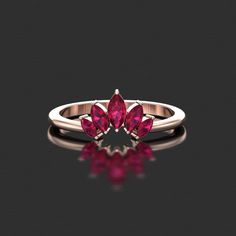 ✤ ITEM DESCRIPTION  Metal Availability : Sterling Silver,14K/18K Gold Setting : Prong Stamped : 925,14K,18K Gemstone : Lab Created Ruby, CZ Gemstone Size : Center Marquise  - 6×3mm Side Marquise - 2.5×5mm Corner Marquise - 2×4mm Band Width - 2mm ✤ CUSTOM ORDER We can create almost any rings, earrings, necklace you desire with high quality and affordable price. Please message us for Details. Curved wedding bands can be customized for your engagement ring. Please order ASAP and send me some pictur Red Ruby Stackable Rings For Wedding, Wedding Stackable Ruby Rings In Red, Wedding Stackable Red Ruby Rings, Stackable Rose Gold Ruby Ring For Wedding, Stackable Ruby Wedding Ring, Red Marquise Cut Promise Ring, Red Marquise Cut Ring For Wedding, Wedding Stackable Ruby Ring, Elegant Red Stackable Wedding Rings