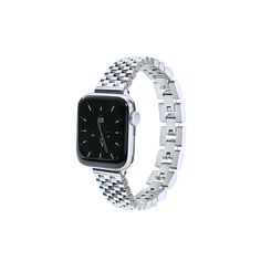 Dress up your Apple Watch in quiet luxury. This classic band is crafted in stainless steel and polished with high shine for everyday elegance. Waterproof for worry-free glam. Apple Watch Silver, Everyday Elegance, Classic Bracelets, Apple Watch Faces, Apple Watch Series 1, Quiet Luxury, Park Avenue, Stainless Steel Band, Apple Watch Series