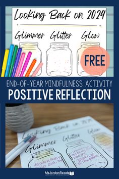 Celebrate positive moments, achievements, and moments of gratitude from the past year with 'Glimmer, Glitter, Glow'! 

Grab this FREE download for personal or classroom use!

#StudentSuccess #CelebratingGrowth #Reflection