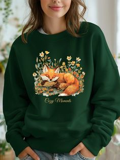 Cuddle up in cozy fall vibes with this cottagecore fox premium sweatshirt, featuring an adorable fox nestled among wildflowers. Perfect for layering during cooler weather, this nature-inspired sweater combines comfort and style for your everyday look. Whether you're staying in or heading out, our fox-themed sweatshirt will be your go-to for cozy moments. It's the perfect addition to any autumn wardrobe or a thoughtful gift for fox lovers. Don't miss out on bringing a touch of the woodland to you Fox Cottagecore, Cottagecore Sweatshirt, Photo Adjustments, Fall Cottagecore, Cottagecore Sweater, Cozy Fall Vibes, Fox Sweater, Autumn Inspired, Autumn Wardrobe