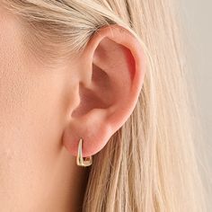 These 14K Tapered Hoop Earrings bring a bold look to your everyday hoops- taking you from day to night effortlessly. 14K Yellow Gold Hinge closure Made to order. Lead time is 2 weeks. Benefits of Solid 14k Gold Jewelry Most loved for its durability and longevity Can be worn daily and requires less maintenance and care than plated, vermeil, or silver jewelry Sweat/water resistant so you can take your beloved pieces with you no matter the occasion Will not tarnish and become brown or black overtim Tarnish Resistant Fine Jewelry Hoop Earrings For Everyday, Fine Jewelry Small Hoop Earrings For Everyday, Timeless Pierced Huggie Hoop Earrings, Timeless Huggie Hoop Earrings For Everyday, Everyday Timeless Huggie Hoop Earrings, Modern Huggie Earrings With Lever Back, Fine Jewelry Pierced Huggie Earrings For Everyday, Fine Jewelry Huggie Earrings For Everyday, Modern 14k Gold Filled Pierced Hoop Earrings