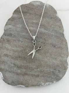 Hairdresser Necklace Scissors Necklace 925 Sterling Silver - Etsy Canada Hair Stylist Gifts Ideas, Scissors Necklace, Scissor Necklace, Hair Stylist Gifts, Star Chain, Jewelry Hair, Jewelry Card, Necklace Box, Cool Necklaces