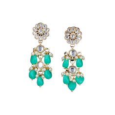 Indulge in luxury with our Indian Jhumka Earrings for Women. These large floral Kundan earrings feature faux pearls and a drop chanbali design, perfect for adding elegance to any outfit. Exude sophistication and make a statement with these ethnic beaded Bollywood style dangle earrings, ideal as a birthday or anniversary gift for her. Each pack contains 2 earrings per package Material - Alloy Metal Thoughtful Gifting Choice - The LOVENSPIRE Chandelier Earrings serve as a perfect and thoughtful gi Rakhi For Brother, Ethnic Wedding, Chandbali Earrings, Pakistani Jewelry, Indian Earrings, Jhumka Earrings, Fashion Jewellery, Chandelier Earrings, Base Metal