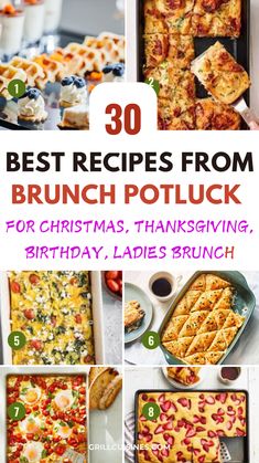 the best recipes from brunch potluck for christmas, thanksgiving, and birthday ladies brunch