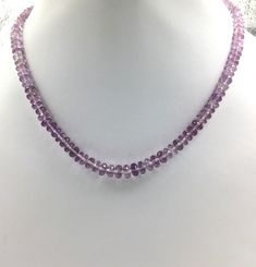 Natural Amethyst Faceted Beads Gemstone Necklace Weight: 118.65 Carats Size: 5 To 8 MM Strands: 1 Length: 18 Inches Shape: Beads S H I P P I N G & R E T U R N P O L I C Y We offer FREE SHIPPING Worldwide. For Express Delivery Upgrade, Choose the Option on the checkout page. Return Policy: We accept RETURN & EXCHANGE Purple Rondelle Gemstone Beads, Rondelle Amethyst Gemstone Beads, Amethyst Rondelle Gemstone Beads, Faceted Amethyst Beads, Faceted Round Amethyst Beads, Round Faceted Amethyst Beads, Purple Rondelle Gemstone Beaded Necklaces, Purple Gemstone Rondelle Beaded Necklaces, Amethyst Faceted Beads Jewelry