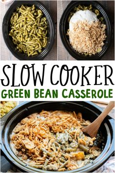 this slow cooker green bean casserole is the best way to make it