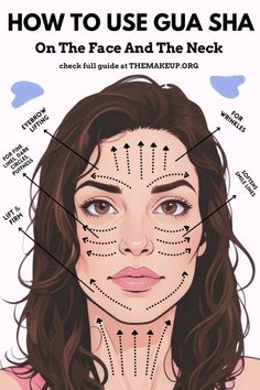 How To Use Gua Sha For Face & Neck Your Easy Guide - TheMakeup Gua Sha Technique 3 Bumps, Gua Roller, Face Gua Sha Guide, How To Use A Gua Sha On Your Face, How To Use Gua Sha On Face, How To Gua Sha Face, Guasha Massage Faces, Gua Sha Before And After, Use Gua Sha