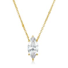 The Baby Monarch Marquise Necklace Marquise Necklace, Melinda Maria Jewelry, Melinda Maria, Drapery Rods, Vans Style, Gift Accessories, Cz Stone, Knobs And Pulls, Chain Length