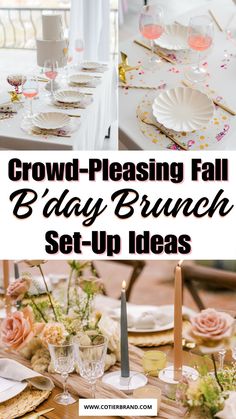 Discover effortless fall brunch ideas perfect for your birthday. From cozy comfort foods to seasonal drinks, make your autumn celebration memorable without the stress. Fall Brunch Ideas, Ideas For Your Birthday, Breakfast Brunch Party, Games For Ladies, Luncheon Ideas, Autumn Celebration, Ladies Brunch, Mini Pastries, Protein Yogurt