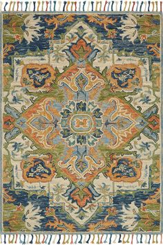 Loloi Rugs Zharah ZR-11 Rugs | Rugs Direct Multi Rug, Hooked Wool, Nursery Rug, Loloi Rugs, Rug Direct, Burke Decor, Large Area Rugs, Rug Hooking, Blue Area Rugs