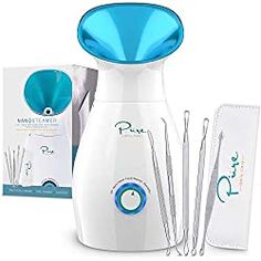 13 Spa Day at Home Ideas | How to Have a Spa Day at Home by Yourself — Miss Tea Positive Face Steamer, Facial Cleansing Device, Facial Steamer, Clean Pores, Unclog Pores, Clogged Pores, Facial Cleansing, Blackhead Remover, Facial Care