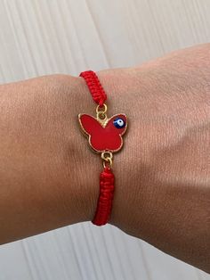 Butterfly bracelet adjustable bracelet.  This beautiful bracelet is a product you can use in your daily life.  You can gift your loved ones. Please feel free to ask questions about the product.  I will definitely answer you quickly. Please visit our store and you will find great pieces. ♥ ️ Trendy Beaded Bracelets With Adjustable Chain For Gifts, Red Bracelet With Adjustable Chain As Gift, Red Bracelet With Adjustable Chain For Gift, Dainty Bracelet With Adjustable Cord, Casual Bracelets With Adjustable Chain For Gift, Casual Bracelet With Adjustable Chain, Dainty Adjustable Cord Bracelet, Casual Bracelet With Adjustable Chain For Gift, Bohemian Jewelry With Adjustable Clasp For Gifts