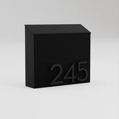 a black cube with the number twenty five on it