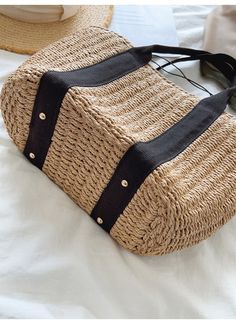 Beige Straw Bag With Large Capacity For Beach Season, Beige Large Capacity Straw Bag For Beach Season, Summer Beach Shoulder Bag Made From Palm Leaf, Large Capacity Beige Straw Bag For Beach Season, Summer Beige Straw Bag For Vacation, Brown Summer Straw Bag For Beach, Casual Braided Bucket Bag For Vacation, Summer Brown Straw Beach Bag, Travel Braided Rattan Bags