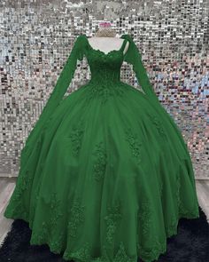 Sage Quinceanera, Sage Quince, Green Sweet 16 Dresses, White Iridescent Prom Dress, Green Sweet 16, Lavender Prom Dress Long, Emerald Green Quinceanera Dresses, Green Quinceanera, Green Quinceanera Dresses