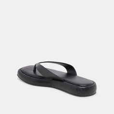 We love the simplicity of ADIN. This easy-to-wear sandal features a flip-flop strap and slightly platformed sole. Choose from classic colorways or make a statement in metallic. Leather Upper Rubber Outsole Synthetic Lining + Sock 0.2" Platform Height Imported Black Slip On Sandals, Heeled Flip Flops, Rubber Flip Flops, Platform Flip Flops, Black Flip Flops, Sandals Black, Thong Sandals, Metallic Leather, Flip Flop Sandals