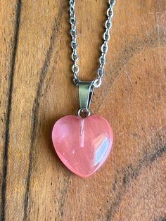 Our Watermelon Quartz Necklace is a wearable, healing talisman. Full of natural gemstones energies, it is the perfect piece to complement any outfit, with a natural, tropical and boho style to bring love, light, and healing into life. Watermelon Quartz Heart charm, 17.8" x 2.13mm x 2.53mm stainless steel chain. Watermelon Quartz, Love Light, Quartz Necklace, Steel Chain, Stainless Steel Chain, Heart Charm, Heart Necklace, Boho Style, Natural Gemstones