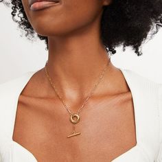 Curate your collection of easy-to-style accessories with this Soko Obiti Lariat necklace. Brass with 24K gold plate This lariat design features a toggle clasp - suspended beneath a chain dangle that threads through an open circle 19.53-inch paperclip chain; toggle clasp Handcrafted by artisans in Kenya using traditional techniques Designed for and exclusively available at Zales Elegant Gold Plated Toggle Pendant Necklace, Elegant Gold Plated Pendant Toggle Necklace, Elegant Gold-plated Pendant Toggle Necklace, Classic Gold Lariat Necklace With Clavicle Chain, Gold Minimalist Lariat Necklace For Formal Occasions, Gold Minimalist Lariat Necklace For Formal Events, Gold Timeless Lariat Necklace For Formal Occasions, Timeless Gold Lariat Necklace For Formal Occasions, Timeless Gold Lariat Necklace For Formal Events