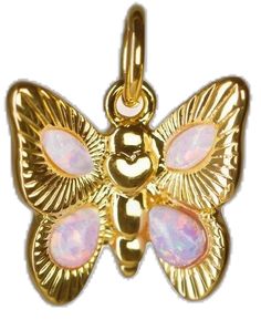 Cute Silver Jewelry With Butterfly Charm, Cute Butterfly Charm Necklace For Gift, Cute Butterfly Necklace For Gift, Cute Gold Butterfly Jewelry, Handmade Cute Butterfly Jewelry, Dainty Butterfly, Hudson Ny, Jewelry Minimalist, Synthetic Opal